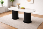 Mesa Comedor Aytasi para 6 personas 160x80cm / Blanco (M1)