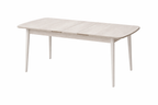 Mesa Comedor Blanco Mariposa para 6 personas, Mesa Extensible 80x130+40(M6)