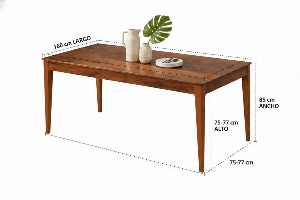 Mesa Comedor Kale para 6 personas 160x85cm(M4)
