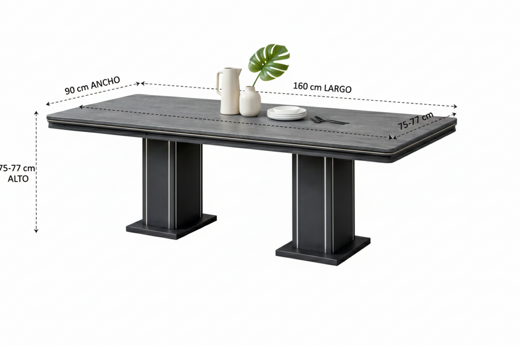 Mesa Comedor Pera Ironi para 6 personas  160x90cm(M11)