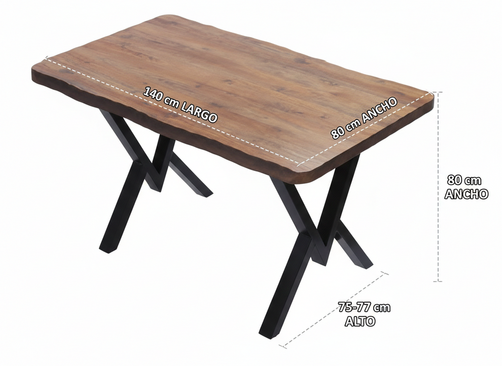 Mesa Comedor Kutuk para 6 personas140x80cm(M2)