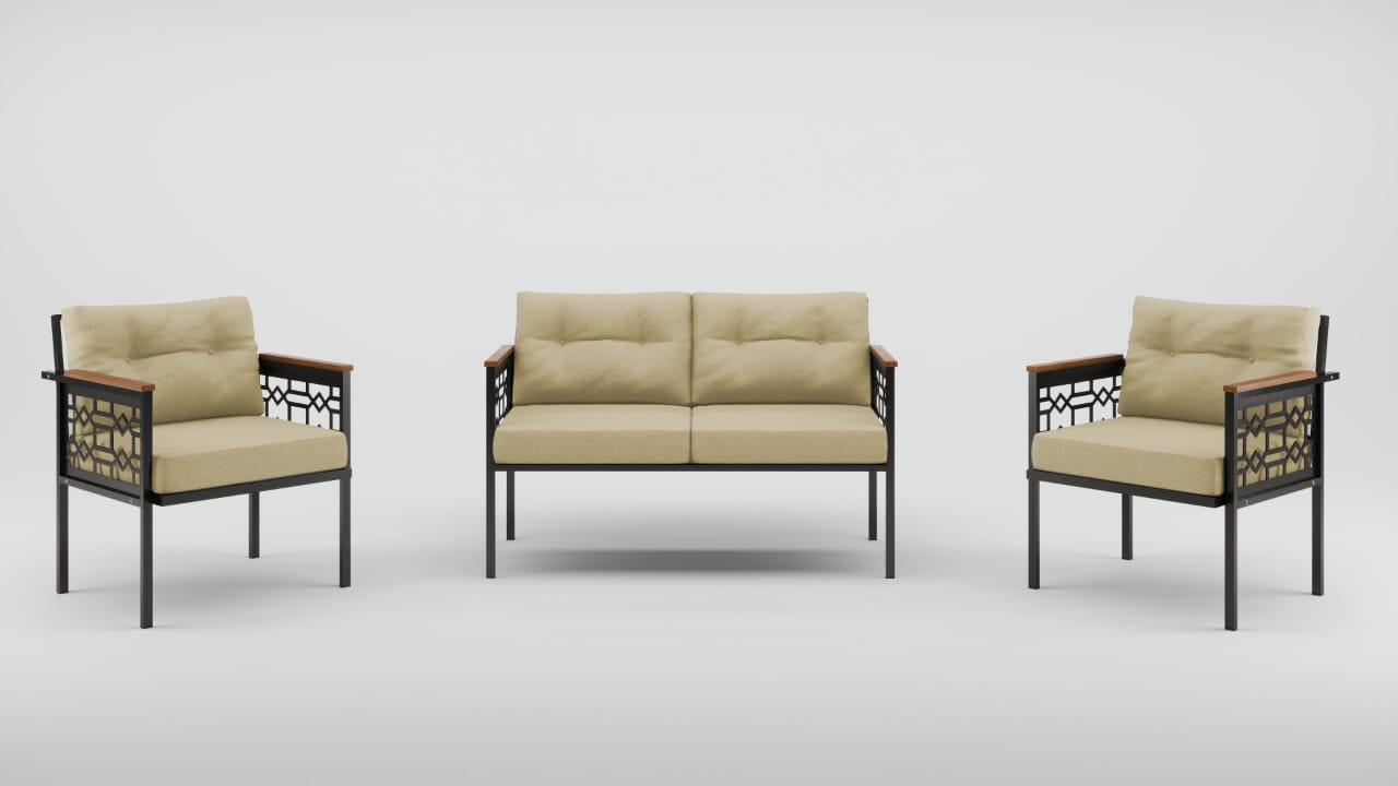 MELISA MUEBLE DE TERRAZA TIPO L 3+2