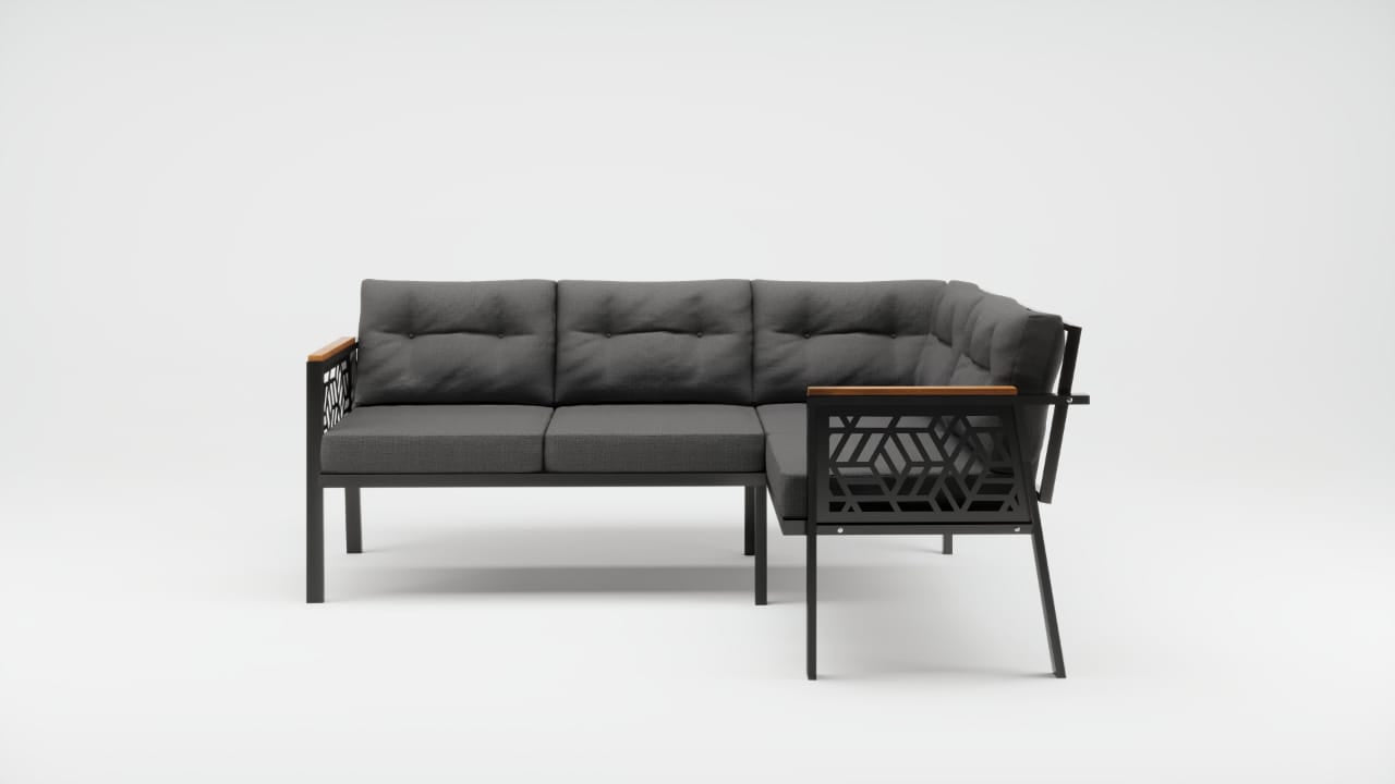 MELISA MUEBLE DE TERRAZA TIPO L 2+2