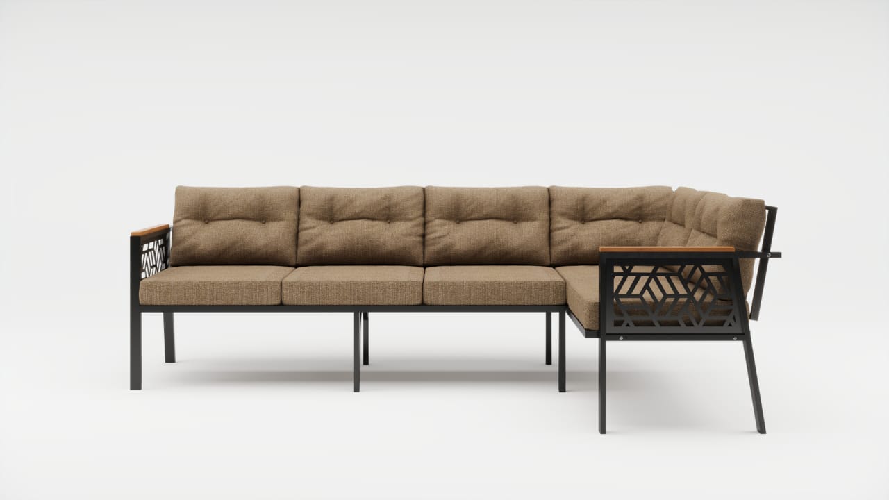 MELISA MUEBLE DE TERRAZA TIPO L 3+2