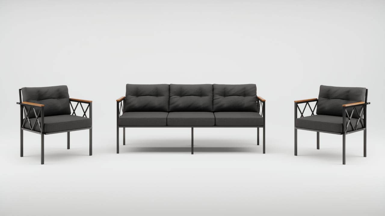 SAFIR MUEBLE DE TERRAZA 3+1+1