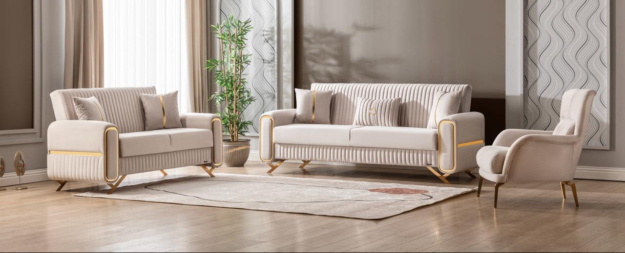 ESCALADE Mueble Para Living Beige (SOFA CAMA)