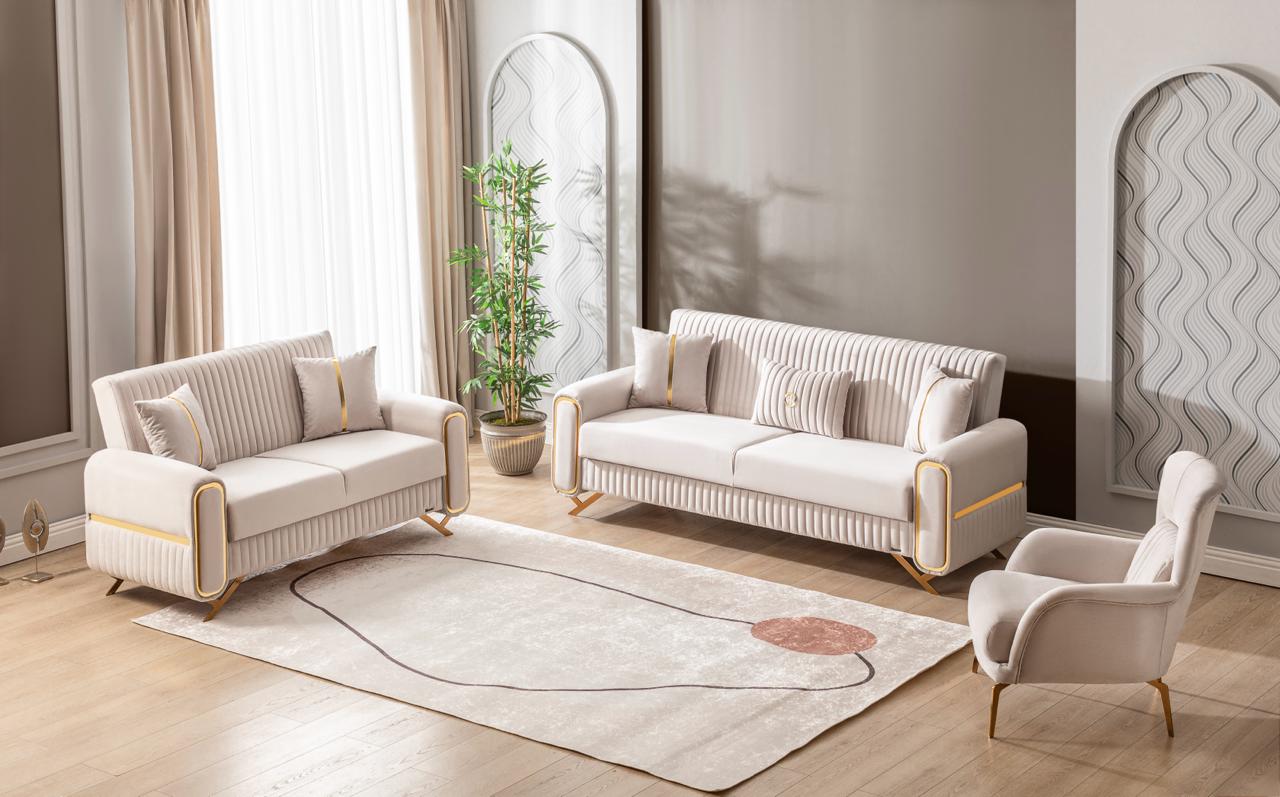 ESCALADE Mueble Para Living Beige (SOFA CAMA)