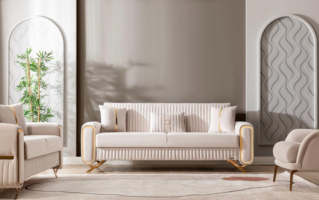ESCALADE Mueble Para Living Beige (SOFA CAMA)