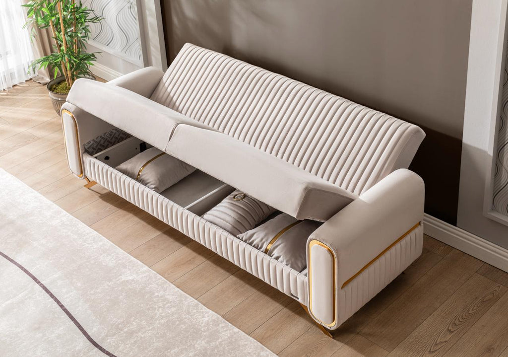 ESCALADE Mueble Para Living Beige (SOFA CAMA)