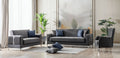 SERRA Mueble Para Living Gris (SOFA CAMA)