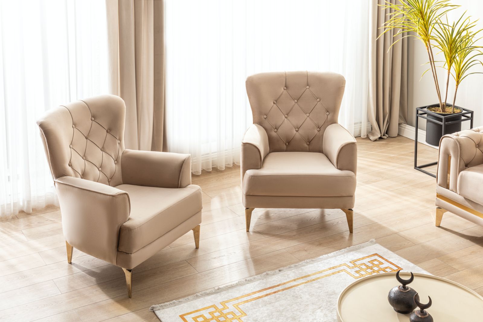 DUBAI Mueble Para Living Beige (SOFA CAMA)