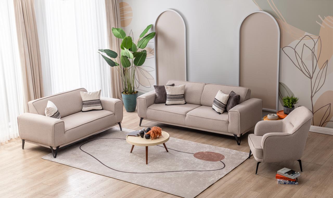 LONDON Mueble Para Living Beige (SOFA CAMA)